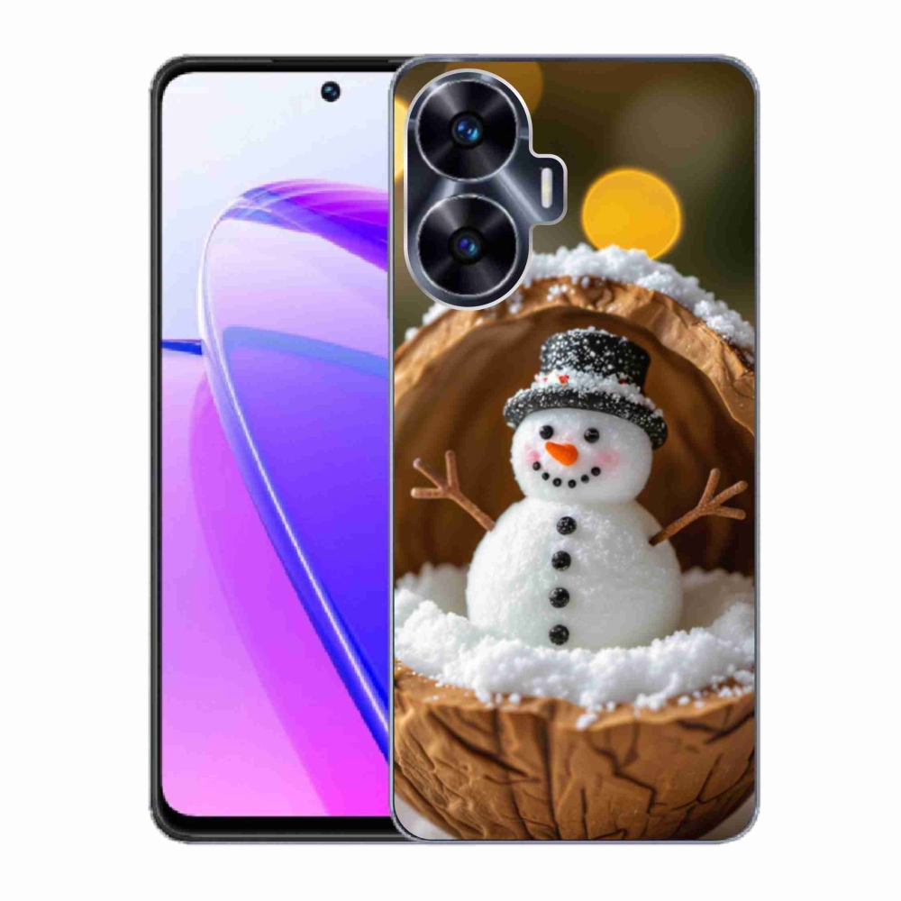 Gélový kryt mmCase na Realme C55 - snehuliak 4
