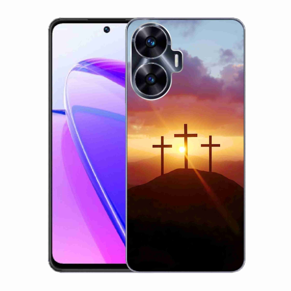 Gélový kryt mmCase na Realme C55 - tri kríža