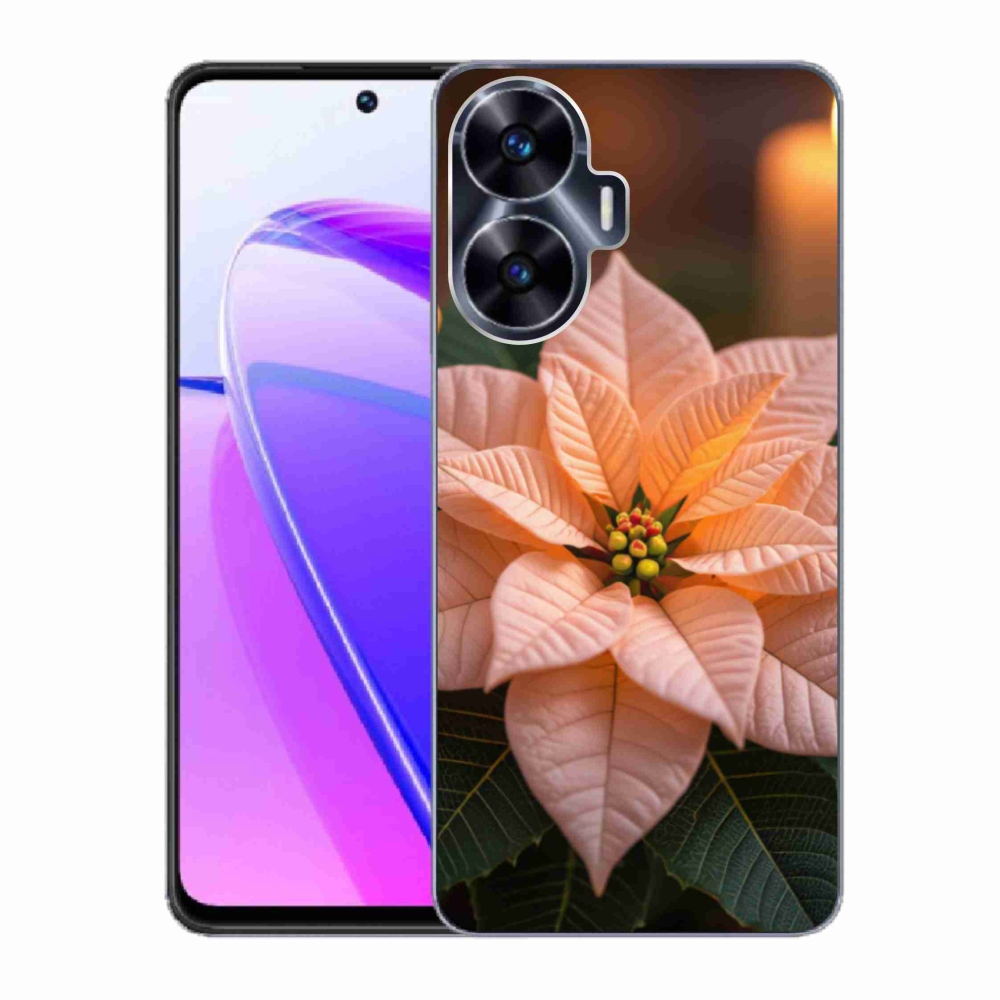 Gélový kryt mmCase na Realme C55 - vianočná hviezda