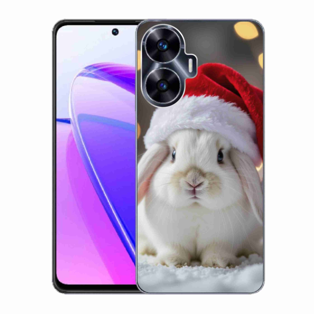 Gélový kryt mmCase na Realme C55 - vianočný králik