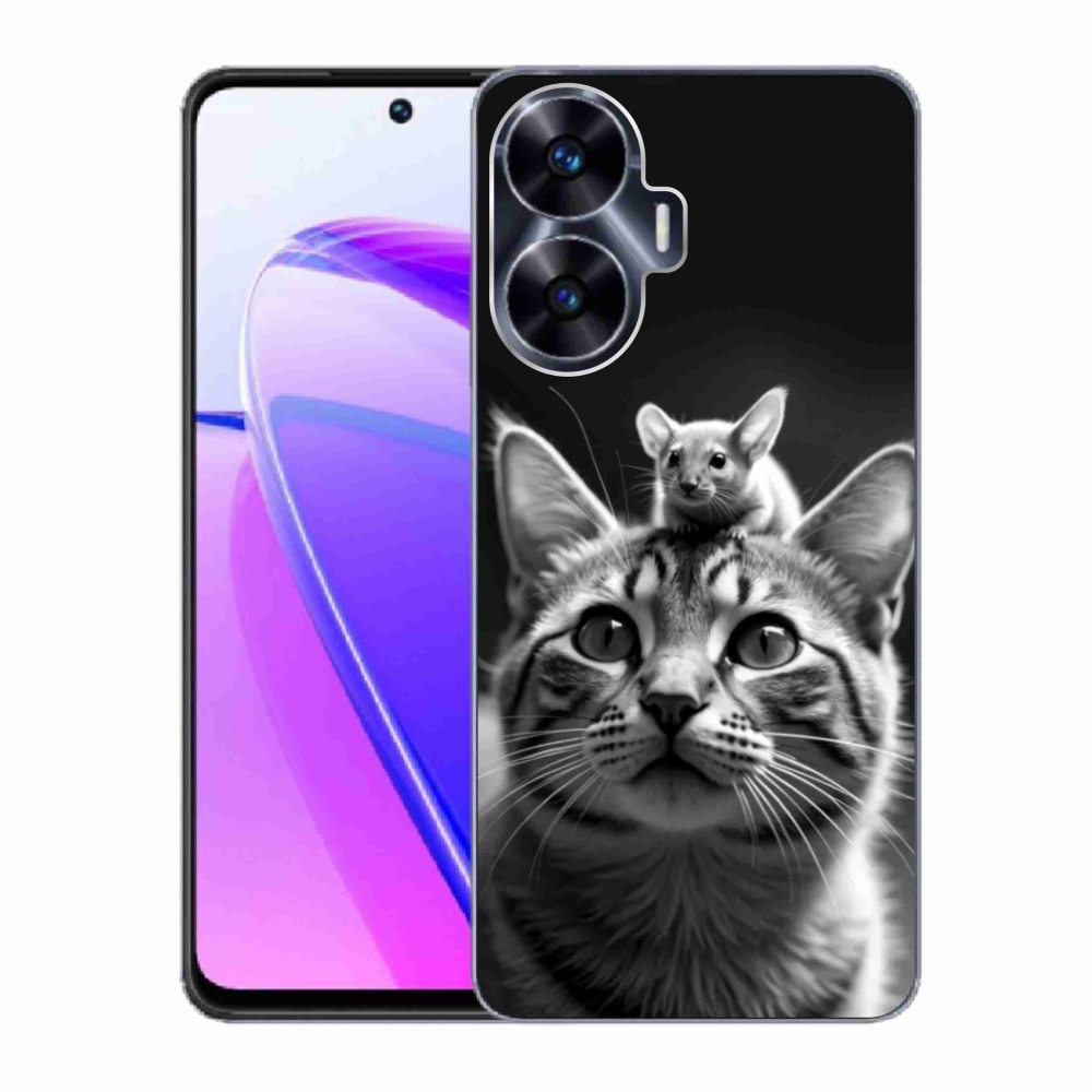 Gélový kryt mmCase na Realme C55 - zvieracie priateľstvo 2