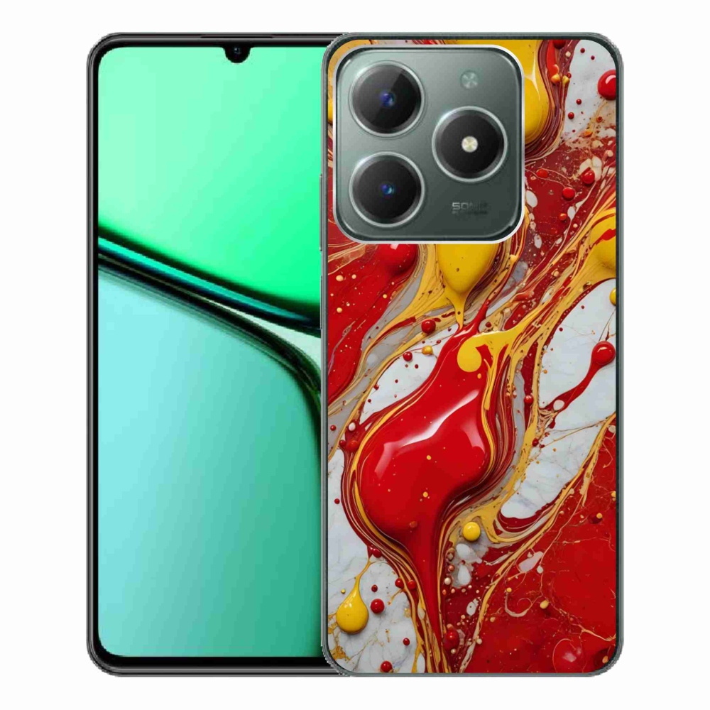Gélový kryt mmCase na Realme C61 - abstraktný motív 42