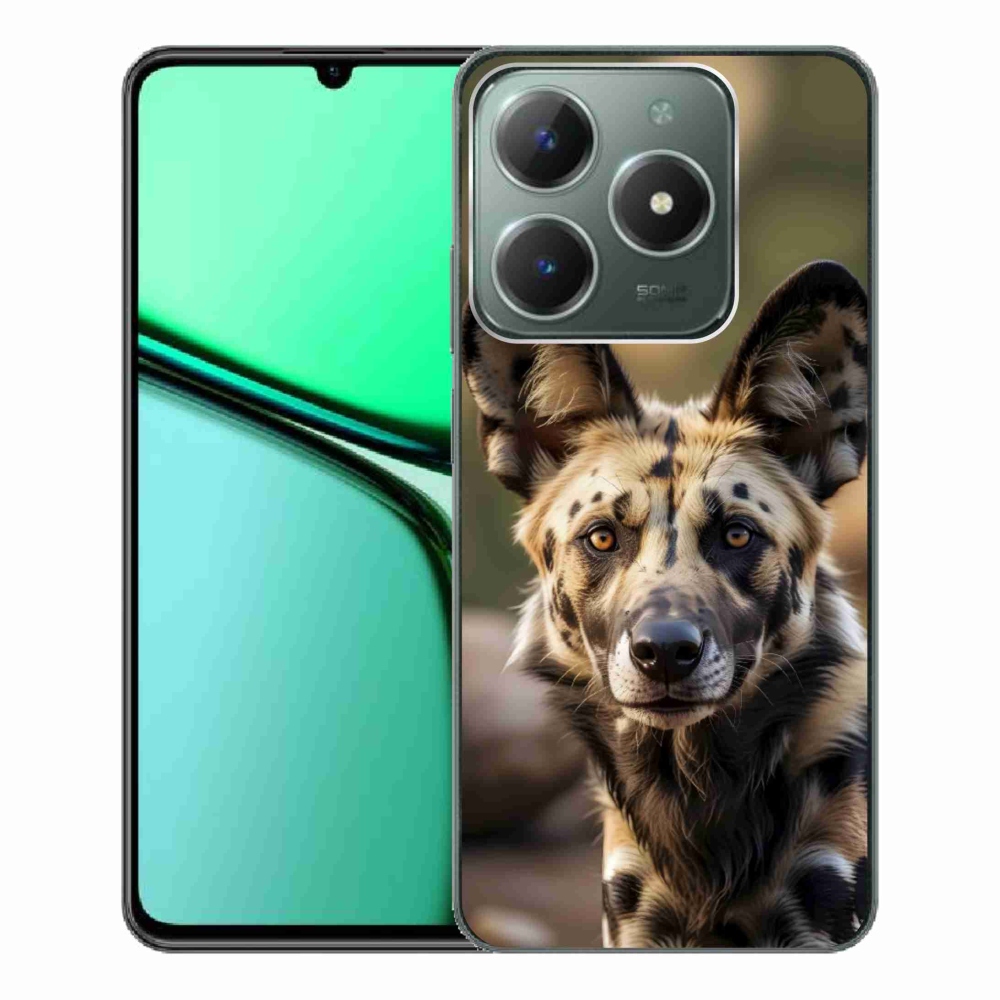 Gélový kryt mmCase na Realme C61 - africký divoký pes