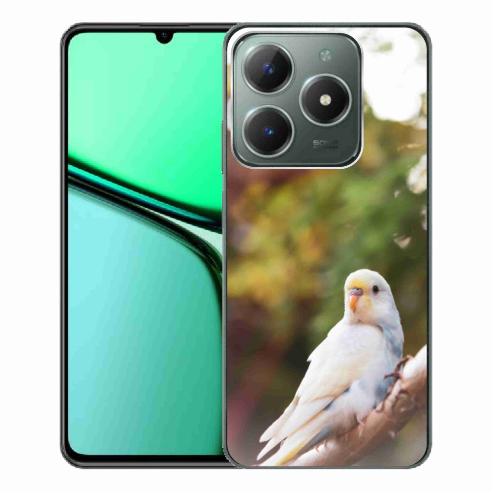 Gélový kryt mmCase na Realme C61 - andulka biela