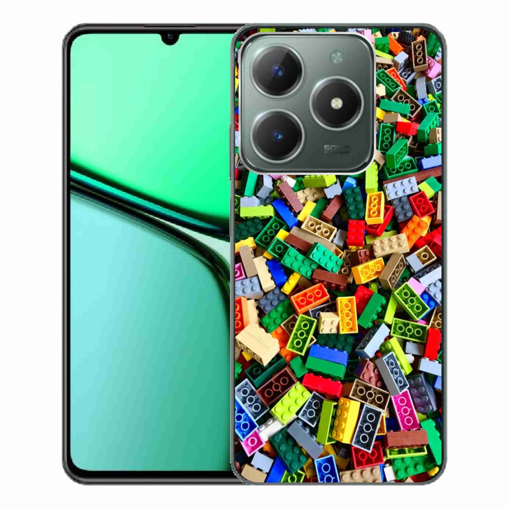 Gélový kryt mmCase na Realme C61 - farebné stavebné kocky