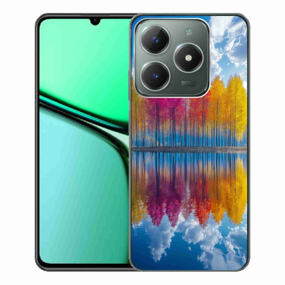 Gélový kryt mmCase na Realme C61 - farebné stromy