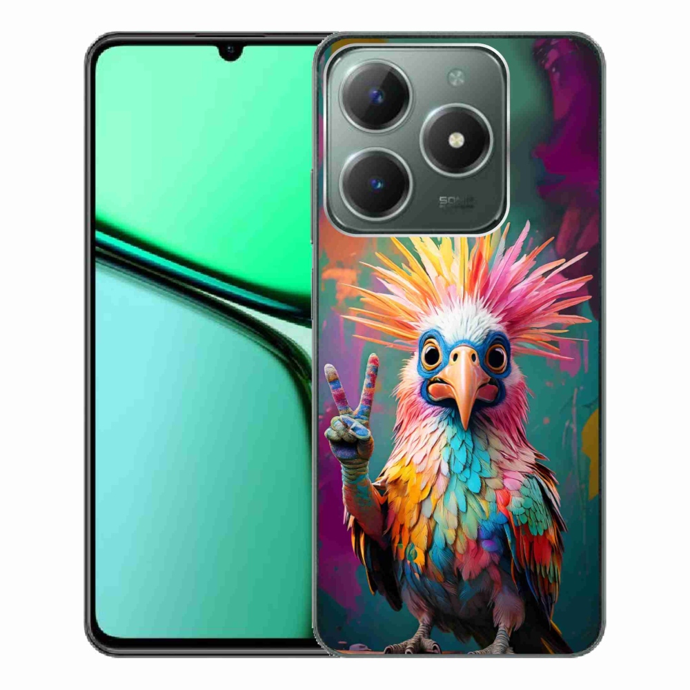 Gélový kryt mmCase na Realme C61 - farebný rebel