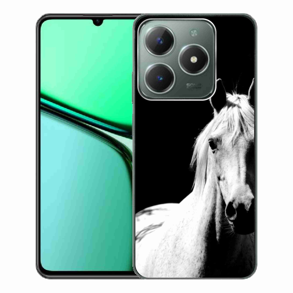 Gélový kryt mmCase na Realme C61 - biely kôň 5