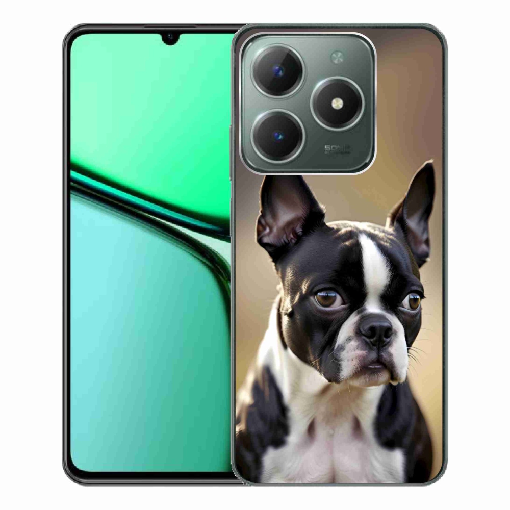 Gélový kryt mmCase na Realme C61 - bostonský teriér