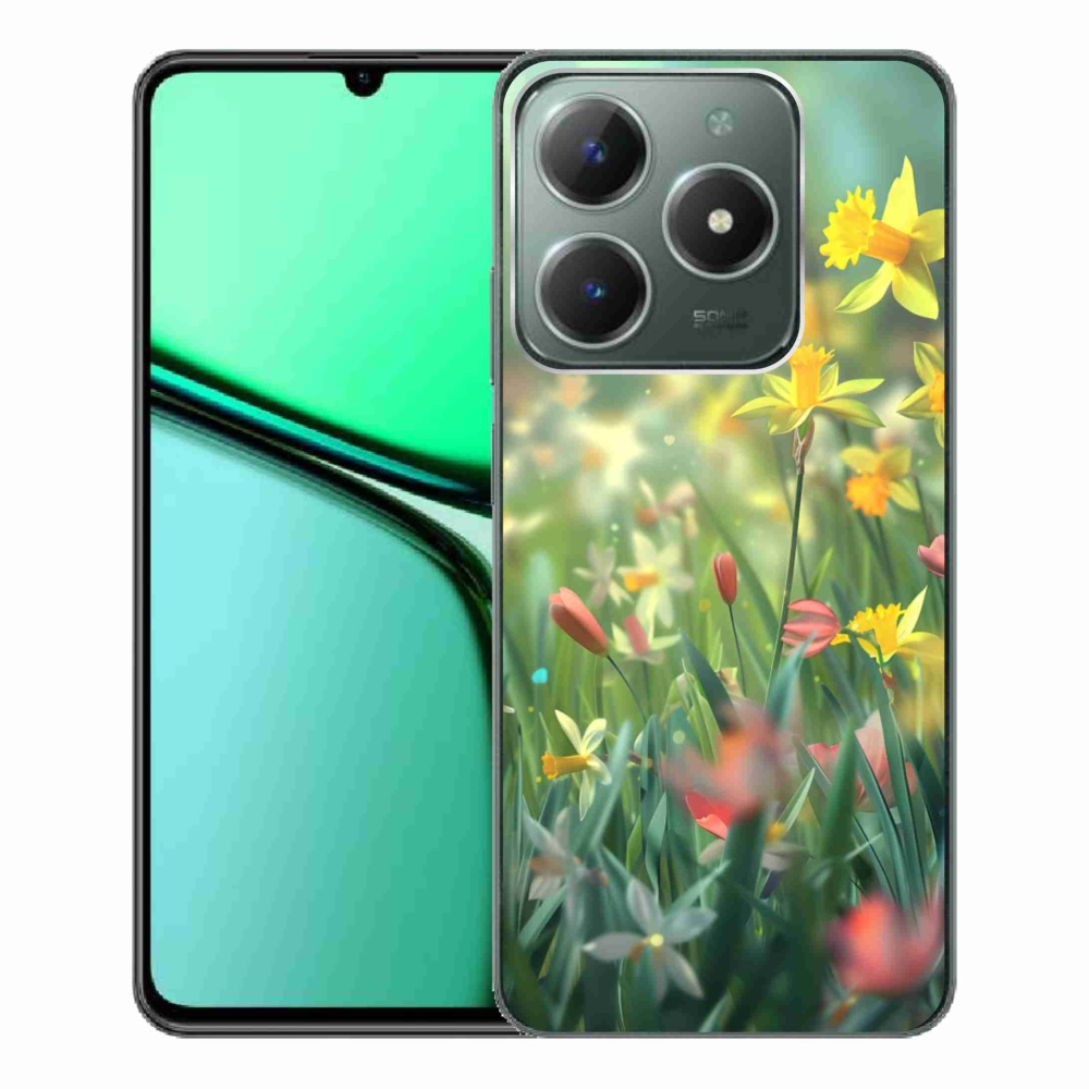 Gélový kryt mmCase na Realme C61 - jarné kvety