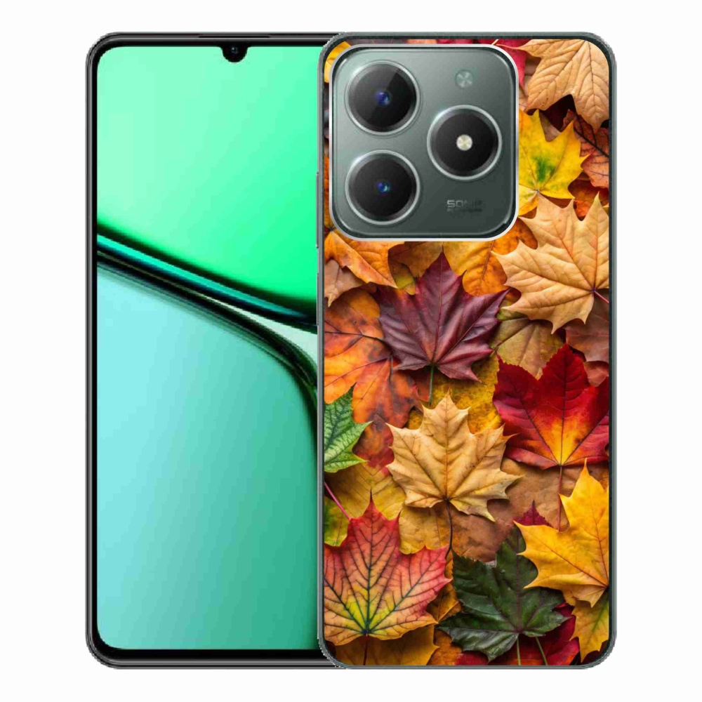 Gélový kryt mmCase na Realme C61 - javorové listy 2