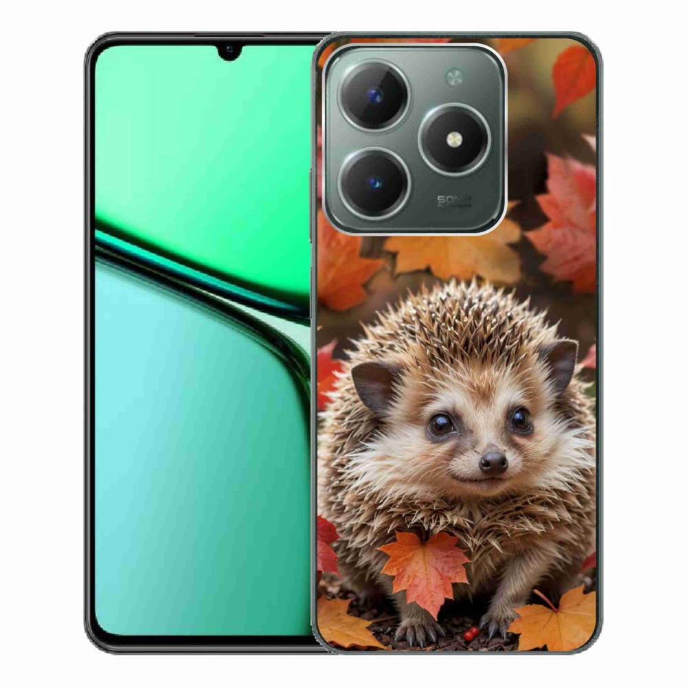 Gélový kryt mmCase na Realme C61 - ježko v lístia