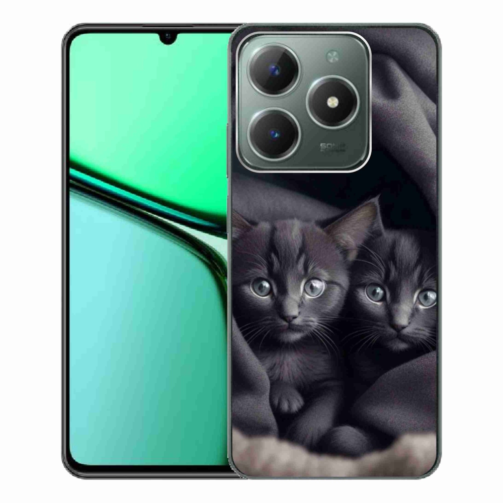 Gélový kryt mmCase na Realme C61 - mačacie duo