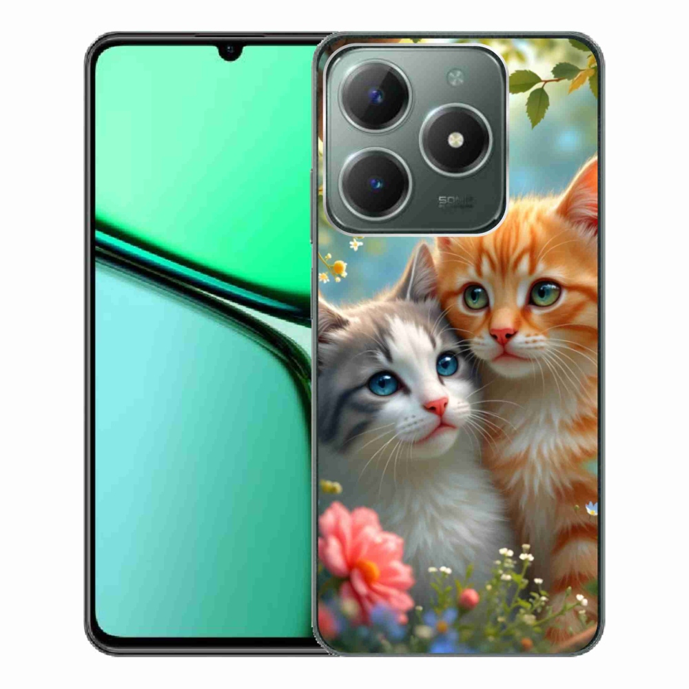 Gélový kryt mmCase na Realme C61 - mačacia láska 2