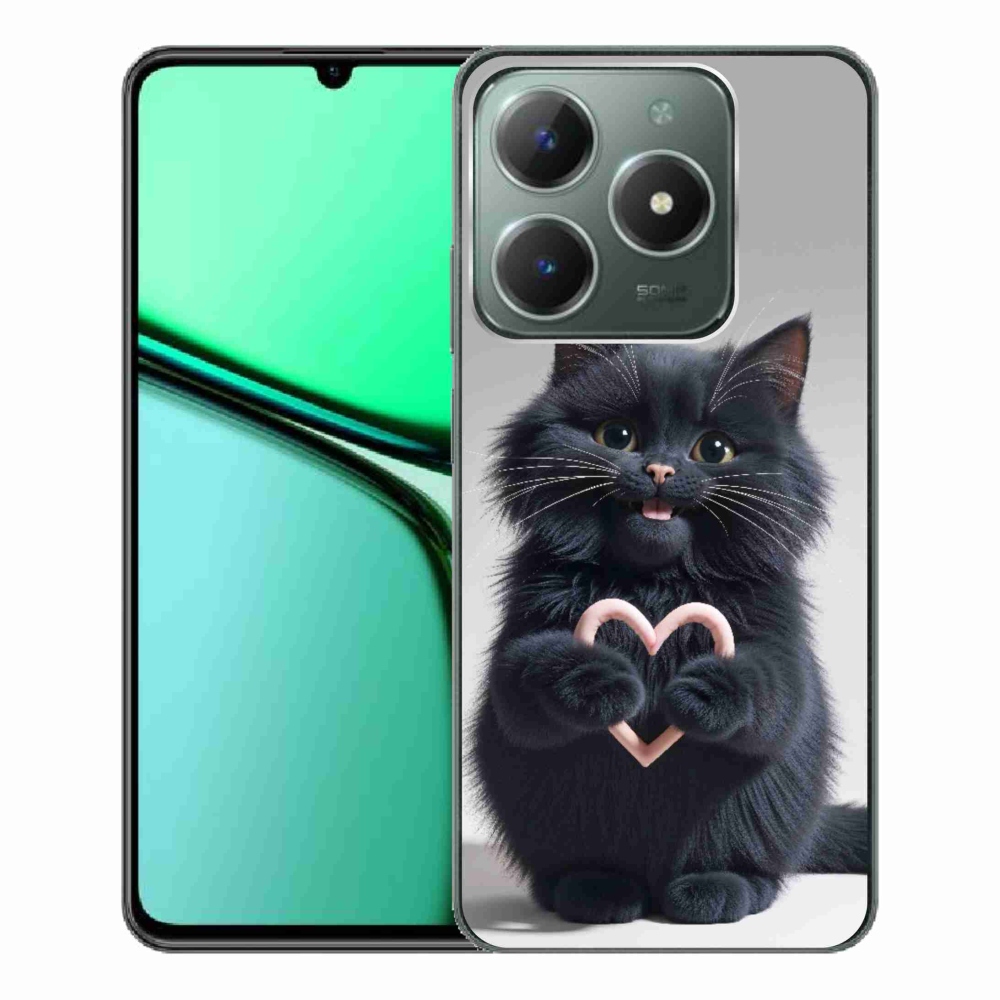 Gélový kryt mmCase na Realme C61 - mačacia láska 3
