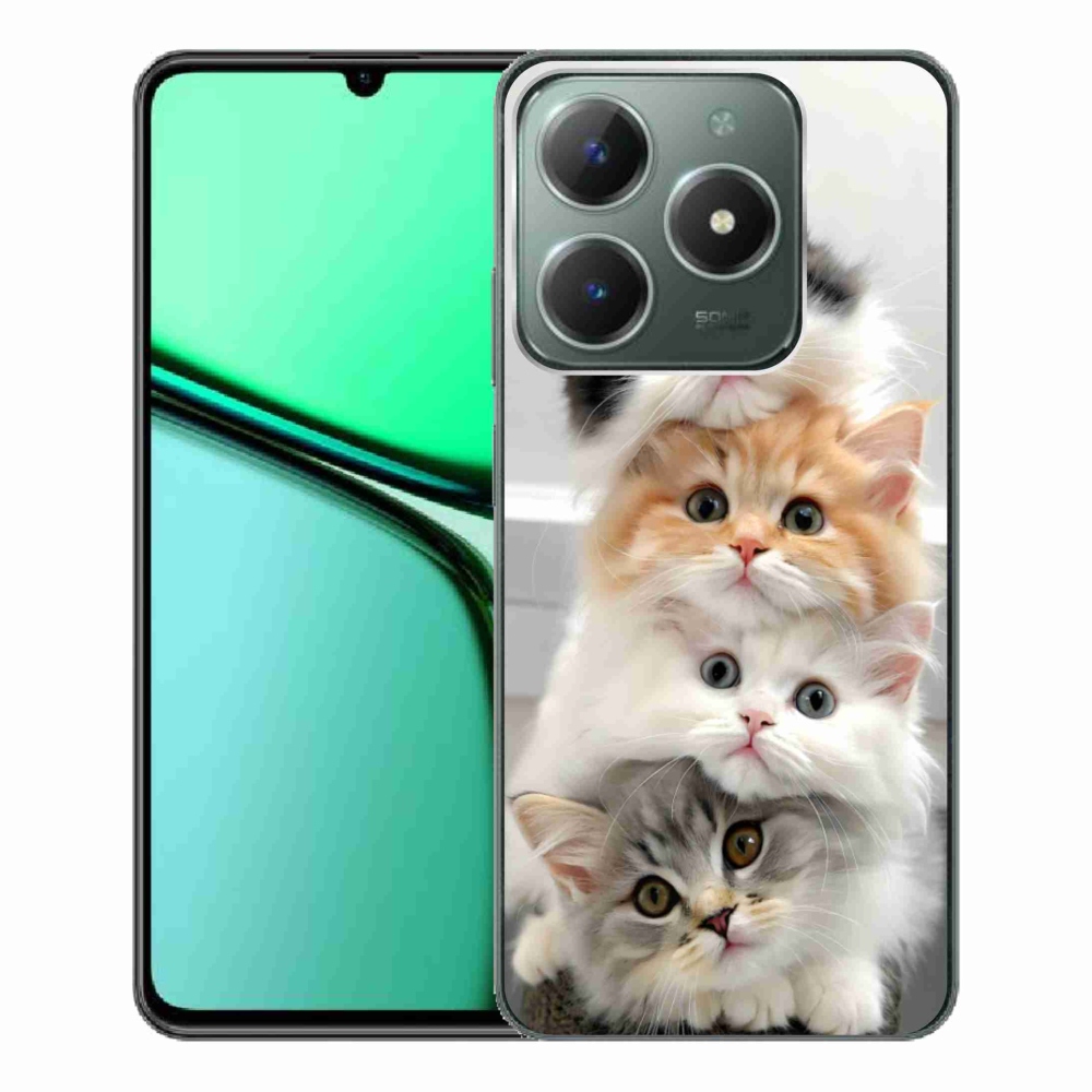Gélový kryt mmCase na Realme C61 - mačacia partia