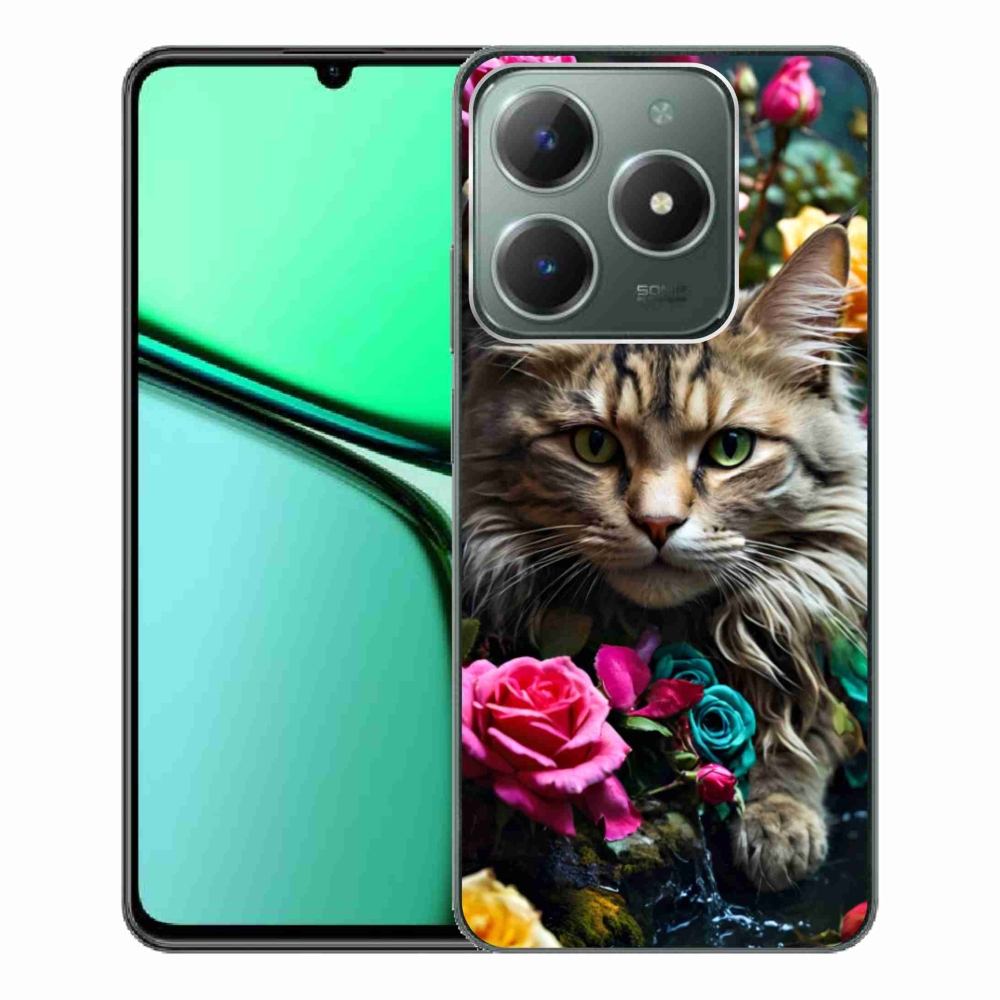 Gélový kryt mmCase na Realme C61 - mačacie pohľad 2
