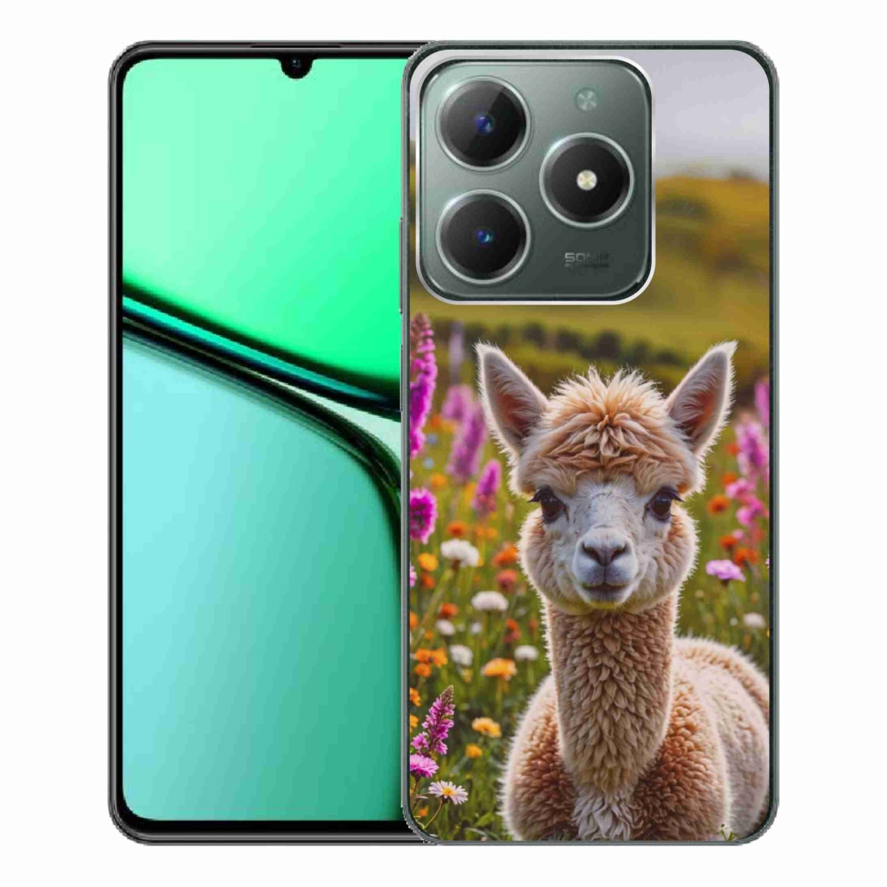 Gélový kryt mmCase na Realme C61 - lama na lúke