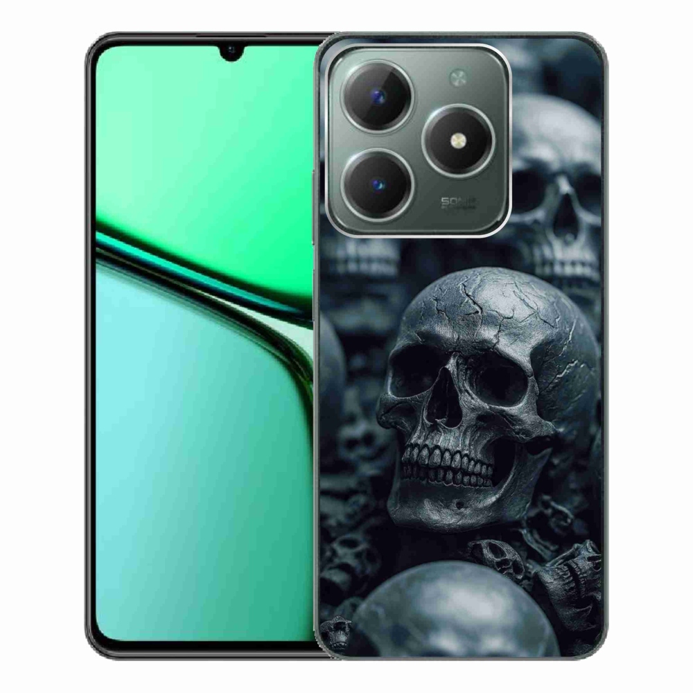Gélový kryt mmCase na Realme C61 - lebka 2