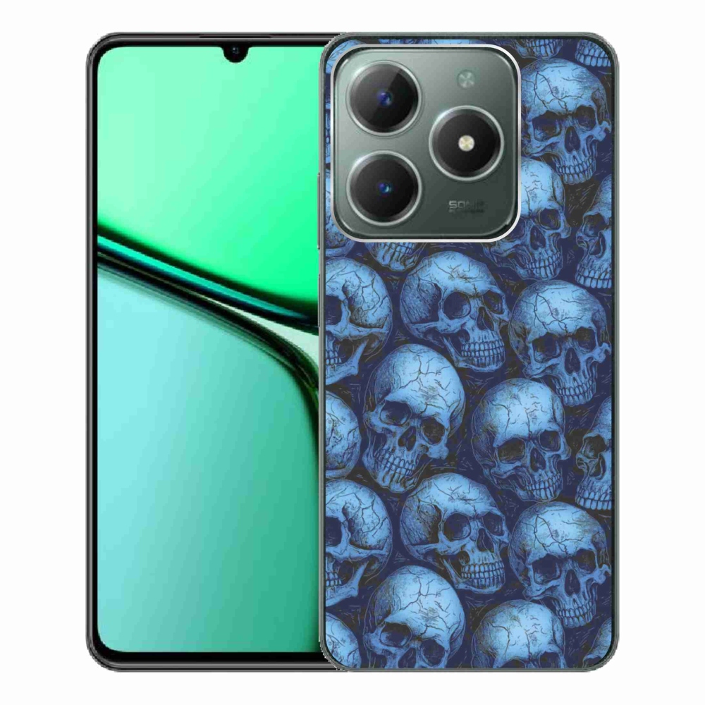 Gélový kryt mmCase na Realme C61 - lebky