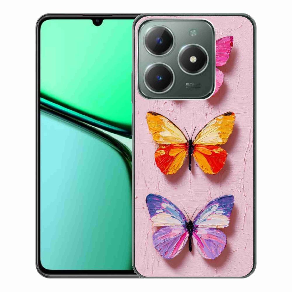 Gélový kryt mmCase na Realme C61 - motýlia trojica