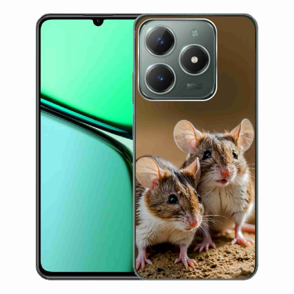 Gélový kryt mmCase na Realme C61 - myší duo