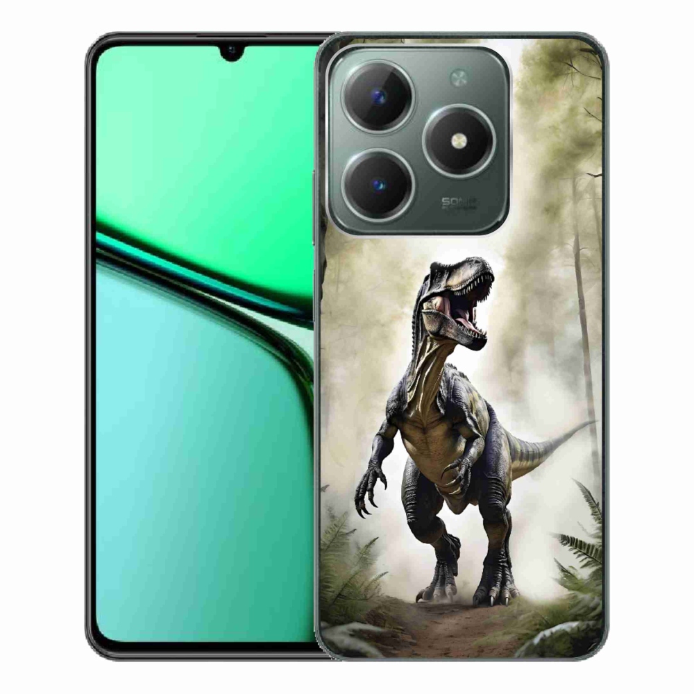Gélový kryt mmCase na Realme C61 - naštvaný T-Rex