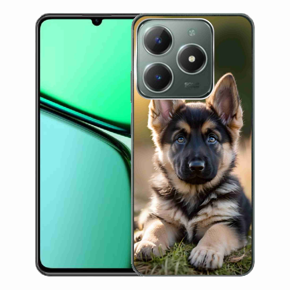 Gélový kryt mmCase na Realme C61 - nemecký ovčiak v prírode