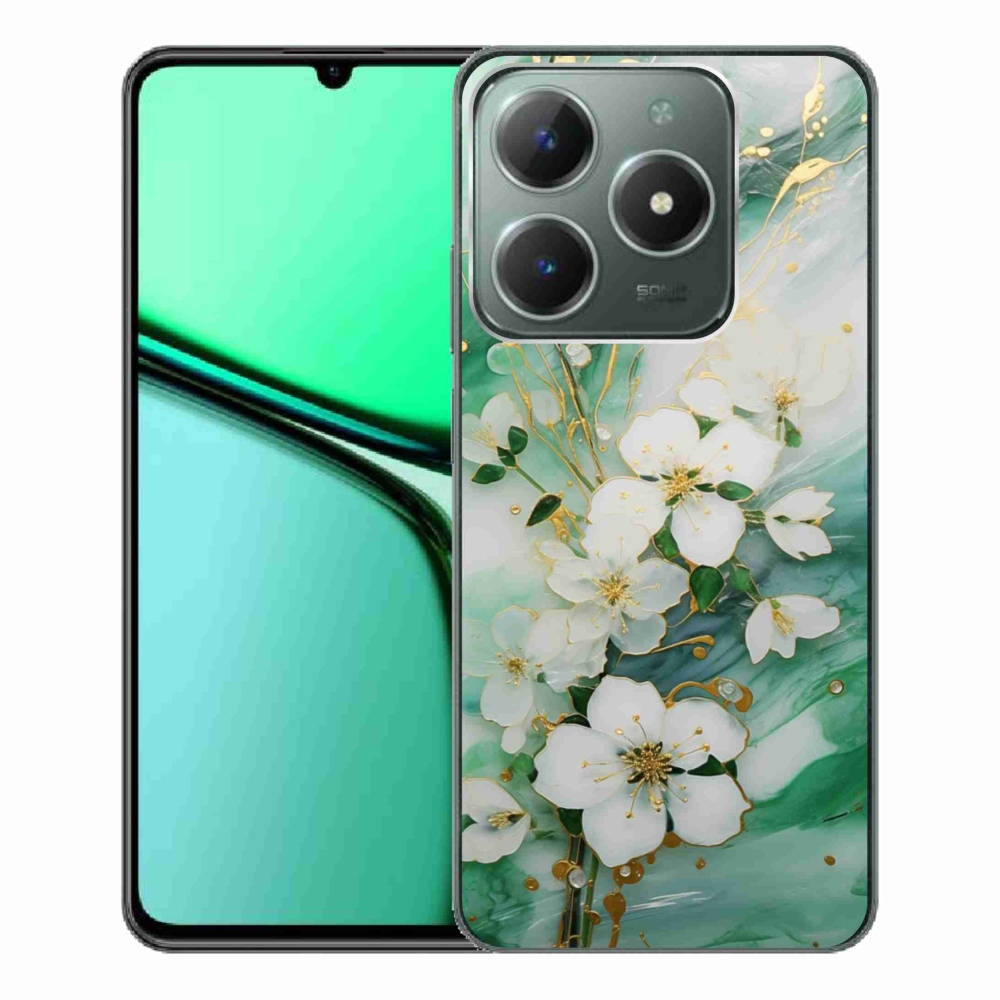 Gélový kryt mmCase na Realme C61 - nežné kvety
