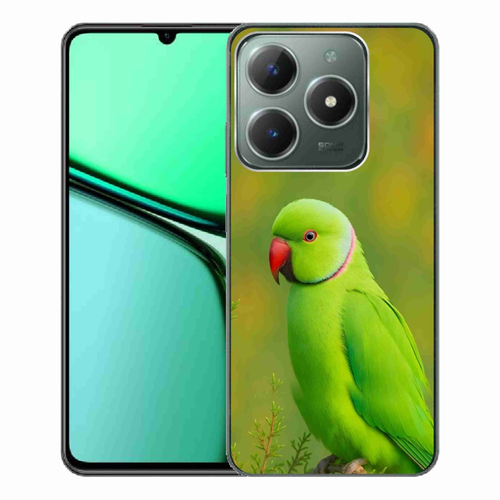 Gélový kryt mmCase na Realme C61 - papagáj Alexandr 2