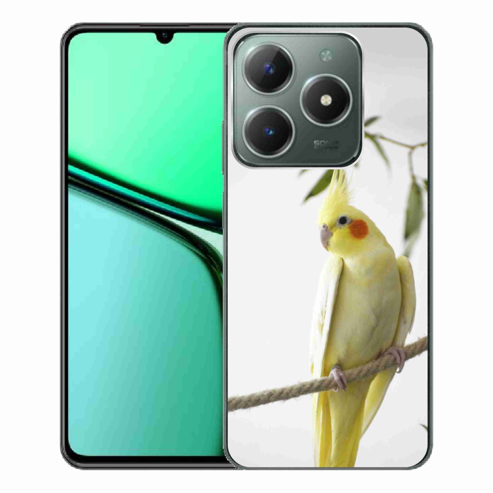 Gélový kryt mmCase na Realme C61 - papagáj korela chocholatá