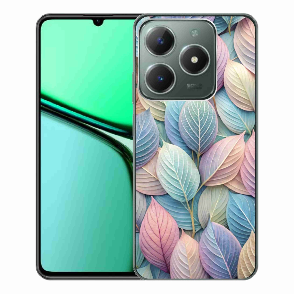 Gélový kryt mmCase na Realme C61 - pastelové listy