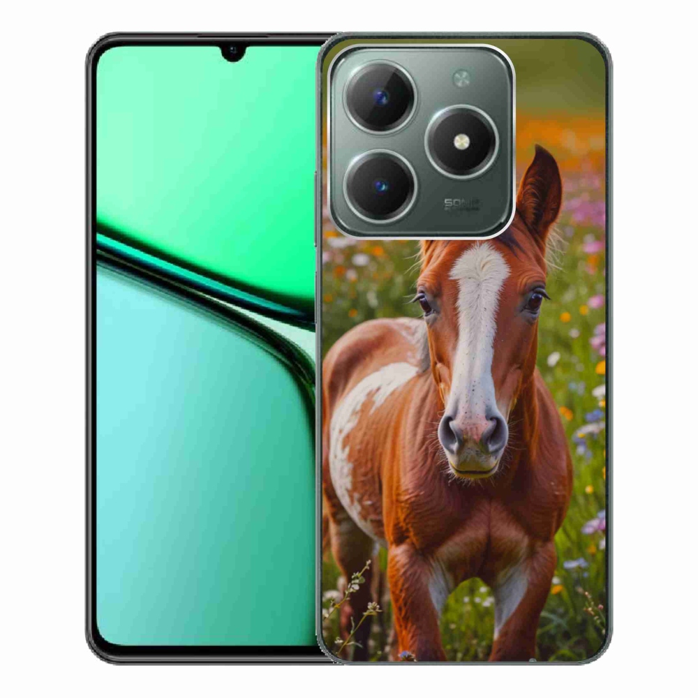 Gélový kryt mmCase na Realme C61 - roztomilé žriebä