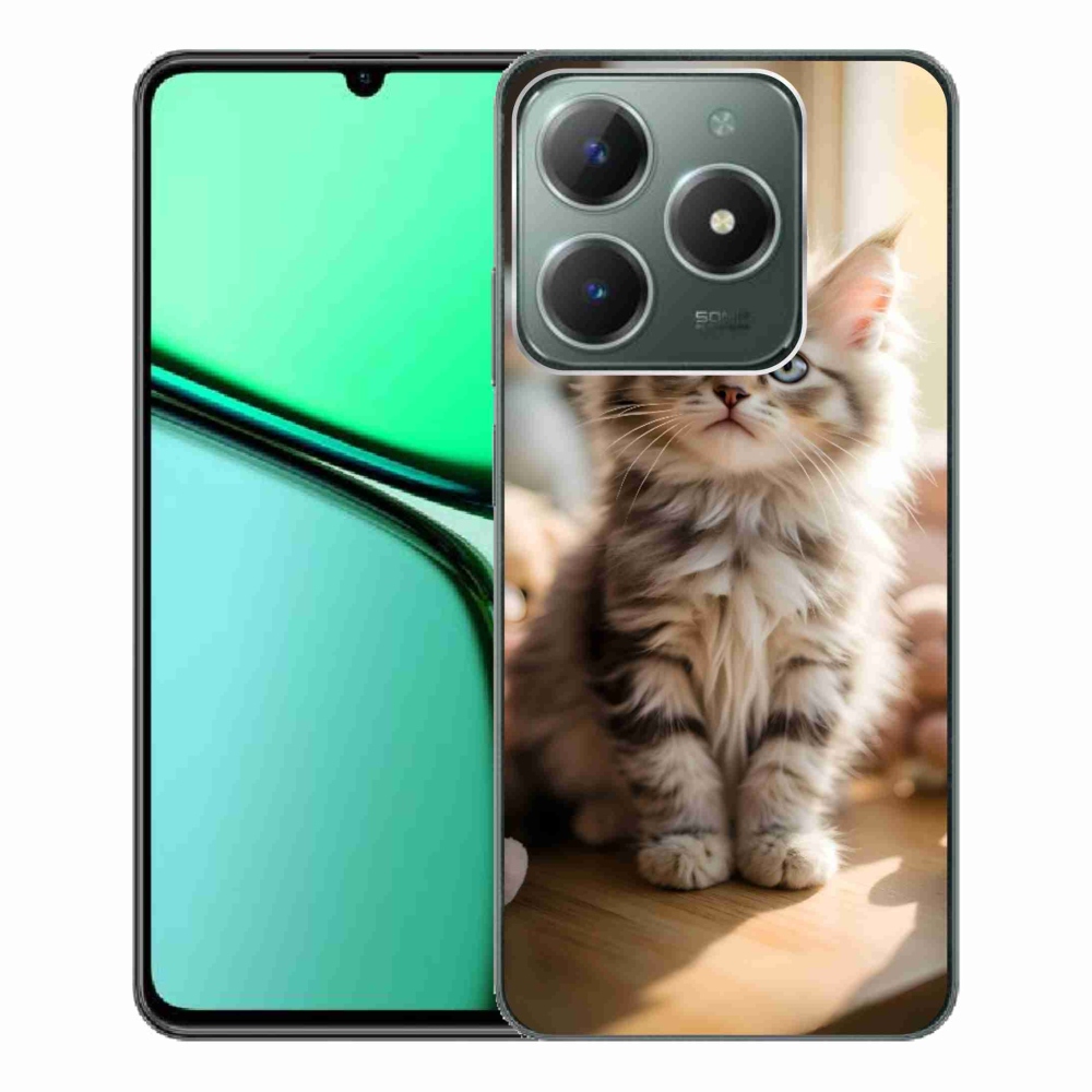 Gélový kryt mmCase na Realme C61 - roztomilé mačiatko 10