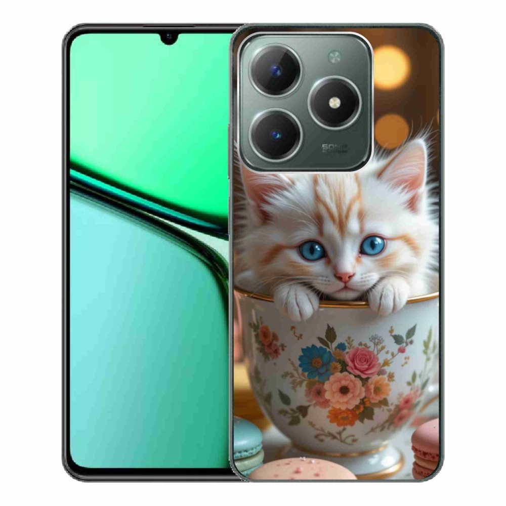 Gélový kryt mmCase na Realme C61 - roztomilé mačiatko 6