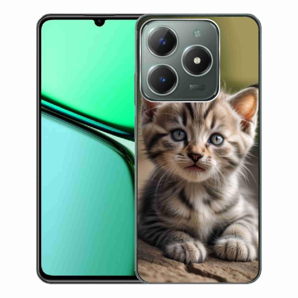 Gélový kryt mmCase na Realme C61 - roztomilé mačiatko 9