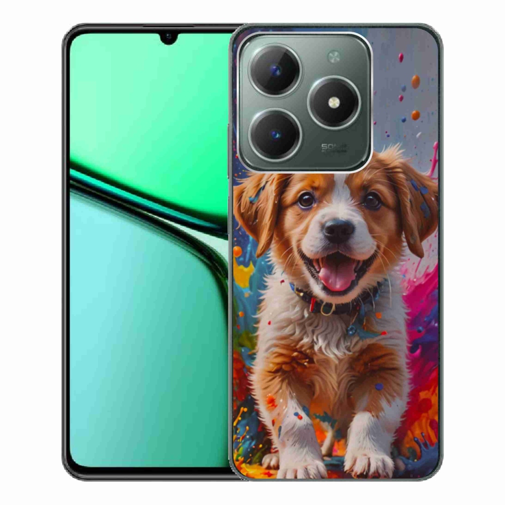 Gélový kryt mmCase na Realme C61 - roztomilé šteňa 3