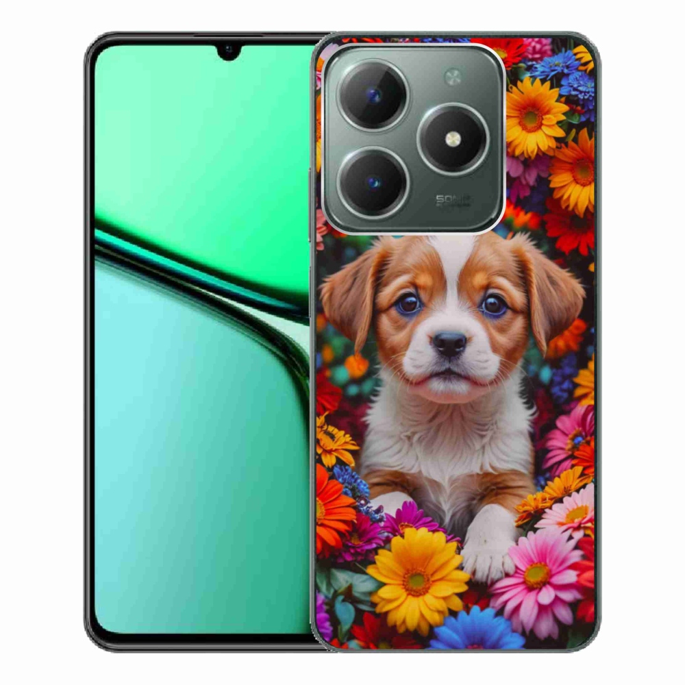 Gélový kryt mmCase na Realme C61 - roztomilé šteňa