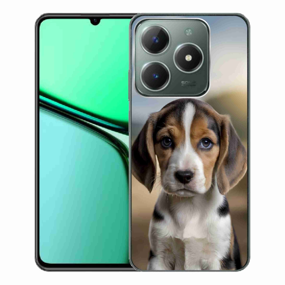 Gélový kryt mmCase na Realme C61 - roztomilý bígl
