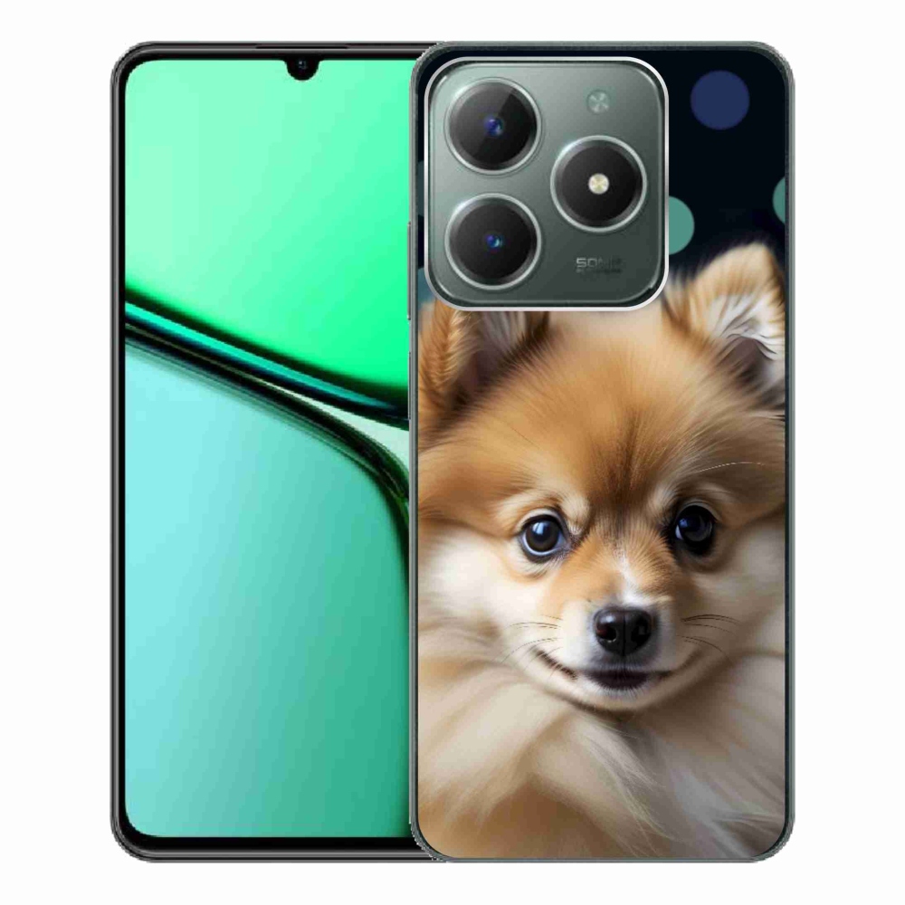 Gélový kryt mmCase na Realme C61 - roztomilý pomeranian
