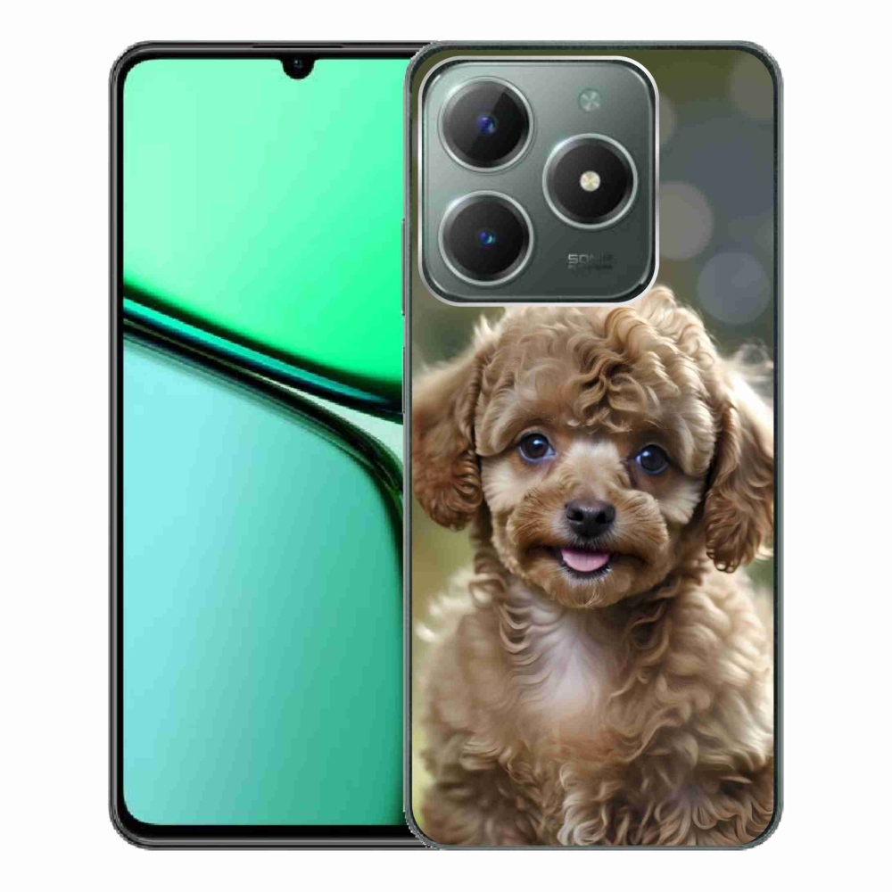 Gélový kryt mmCase na Realme C61 - roztomilý pudel