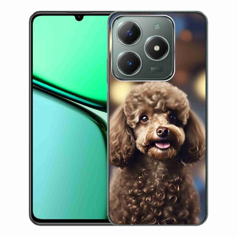 Gélový kryt mmCase na Realme C61 - roztomilý pudel