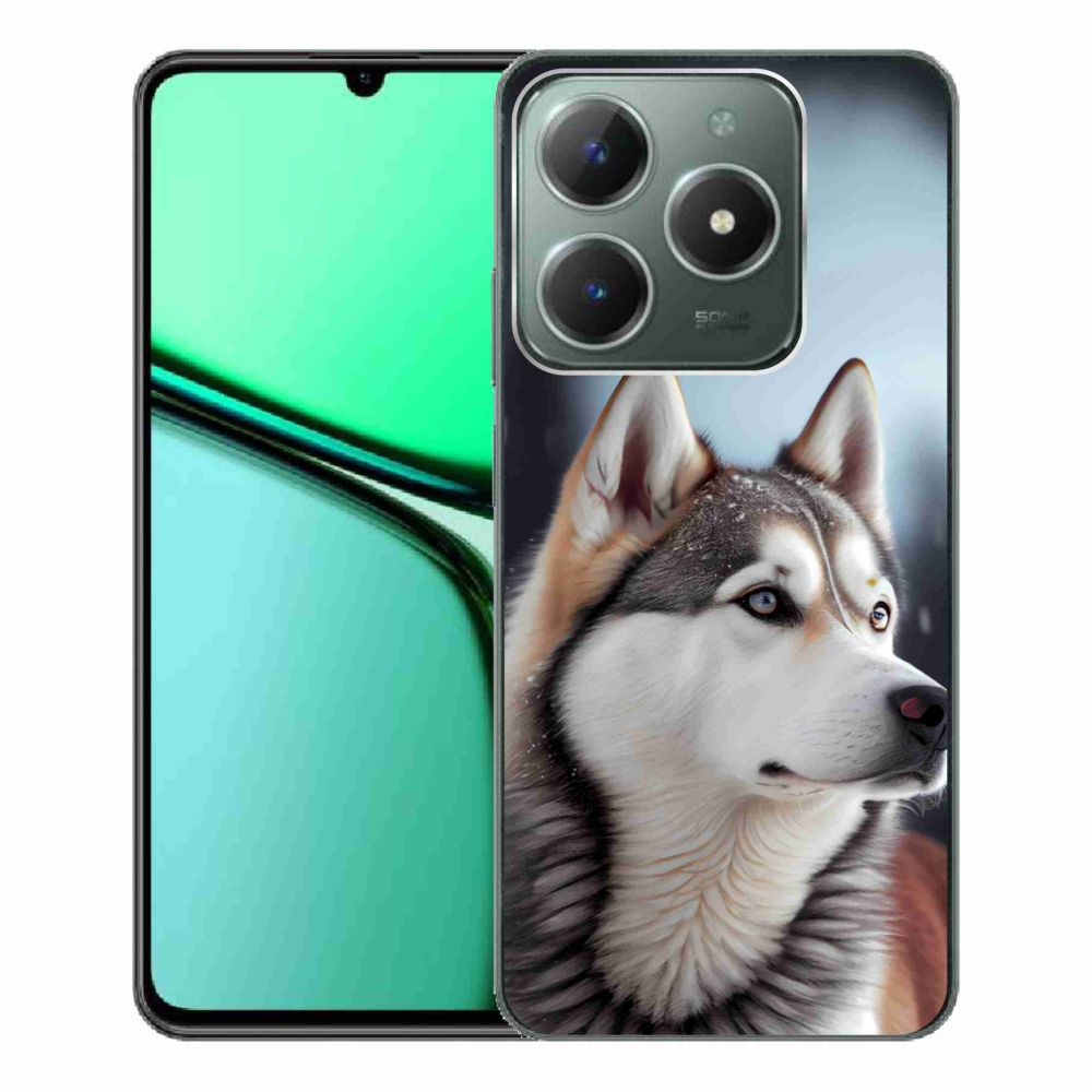 Gélový kryt mmCase na Realme C61 - sibírsky husky