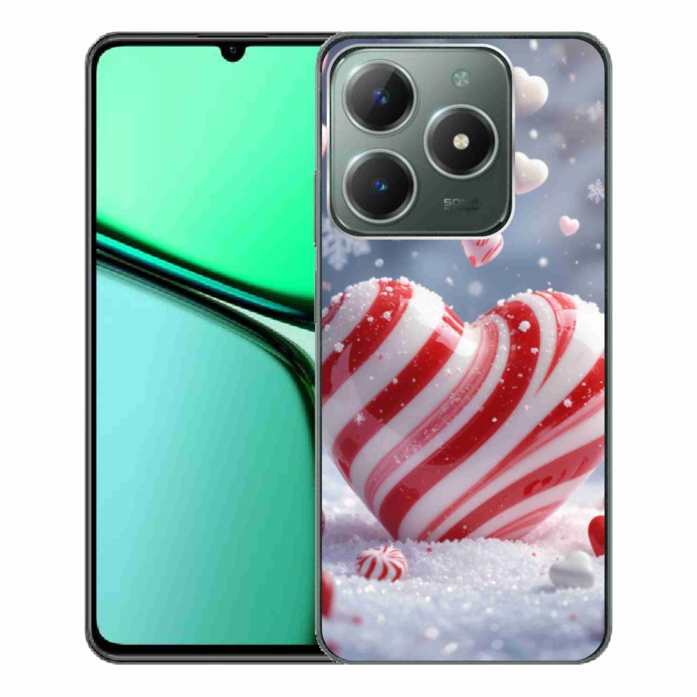 Gélový kryt mmCase na Realme C61 - sladké srdce