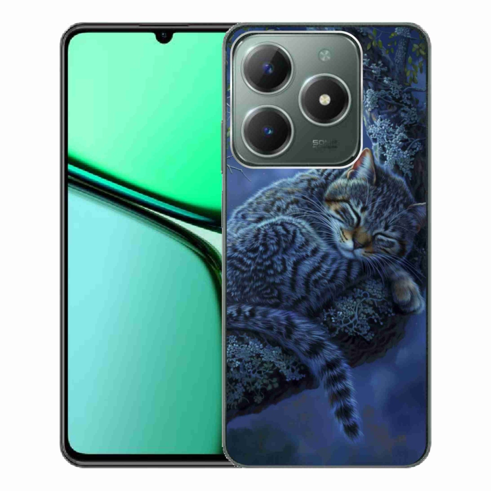 Gélový kryt mmCase na Realme C61 - spiaca mačka