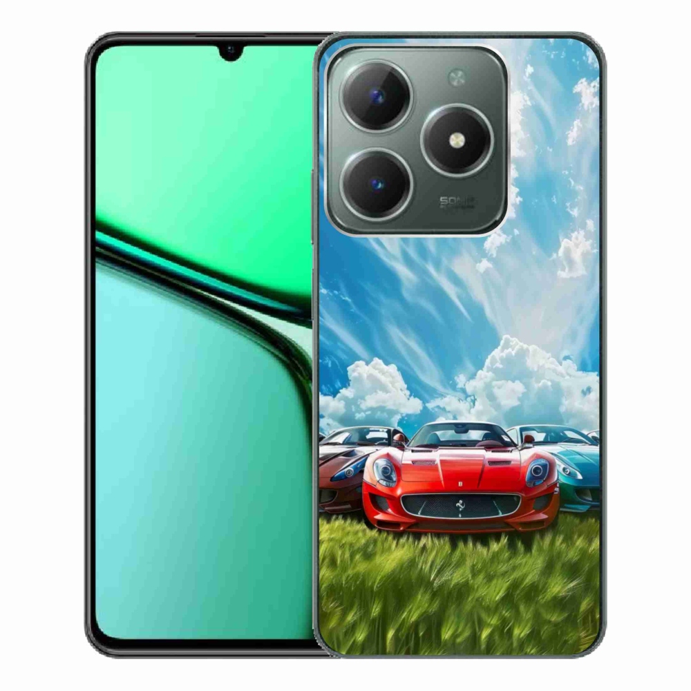 Gélový kryt mmCase na Realme C61 - športové vozidlá