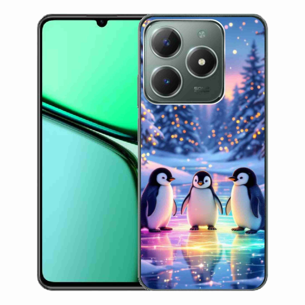 Gélový kryt mmCase na Realme C61 - tučniaky