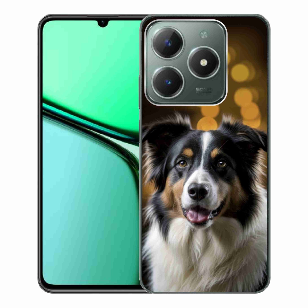 Gélový kryt mmCase na Realme C61 - usmievavý austrálsky ovčiak