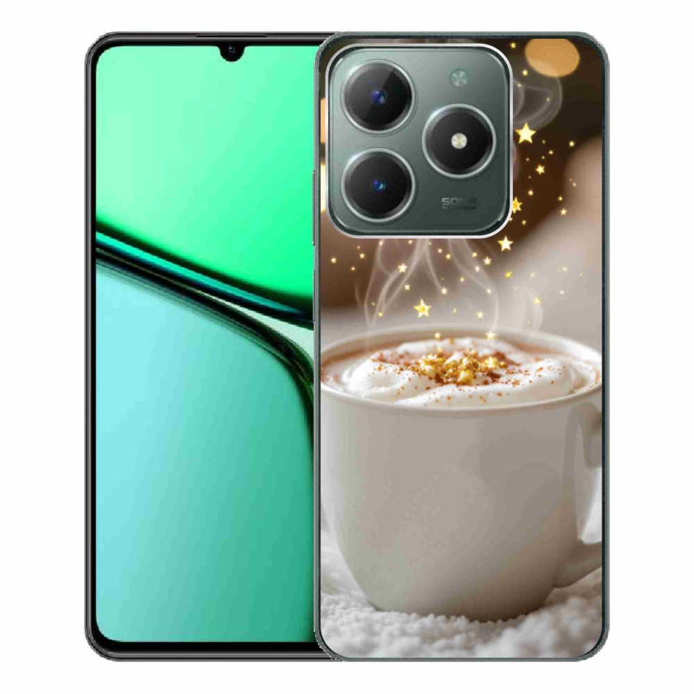 Gélový kryt mmCase na Realme C61 - vianočný horúci nápoj