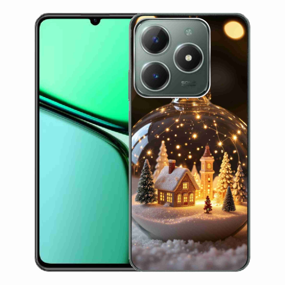 Gélový kryt mmCase na Realme C61 - vianočné gule 3